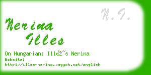 nerina illes business card